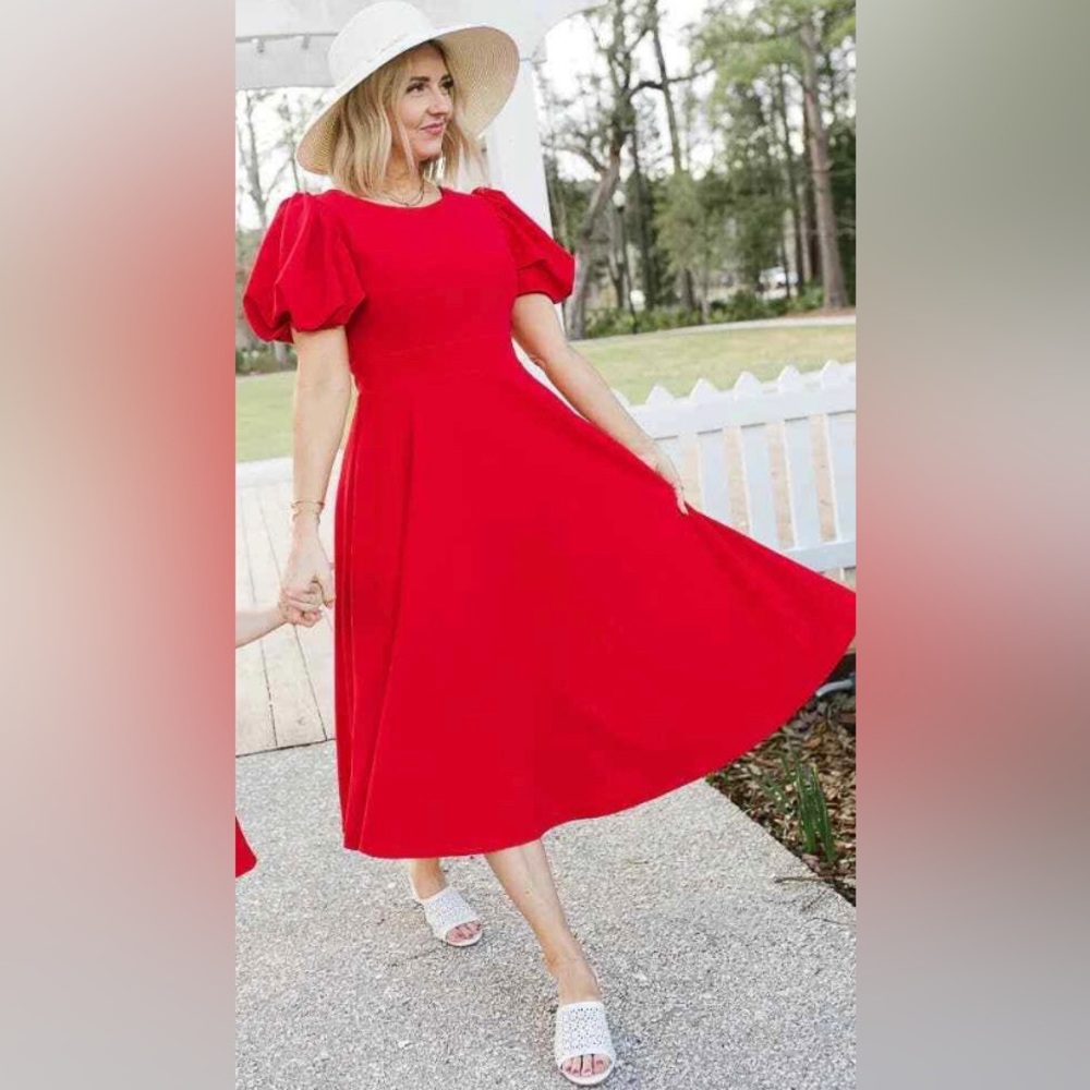 XS Red Charlie Dress Ivy City